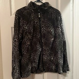 French Laundry Leopard print fleece